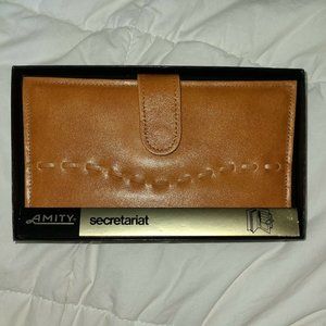 amity cowhide split wallet